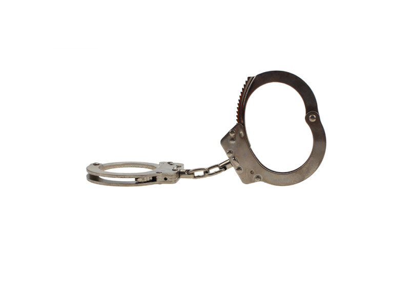 Nickel plated carbon steel handcuffs HC0814